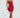 Czerwona Sukienka Mini Gorset z Kwiatami – Appliqué Statement | Meave & Ivy