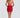 Czerwona Sukienka Mini Gorset z Kwiatami – Appliqué Statement | Meave & Ivy